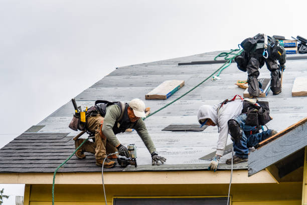 Professional Gutter Installation technician working in Gardena, CA